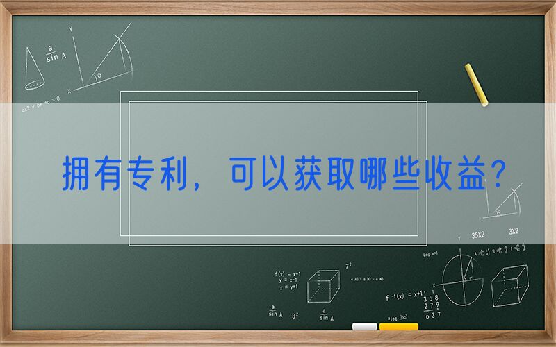 拥有专利，可以获取哪些收益？